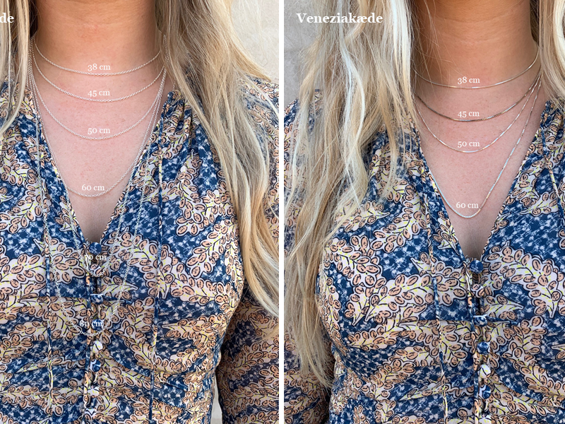 Slv halskde med lille kors vedhng - inklusiv gravering!