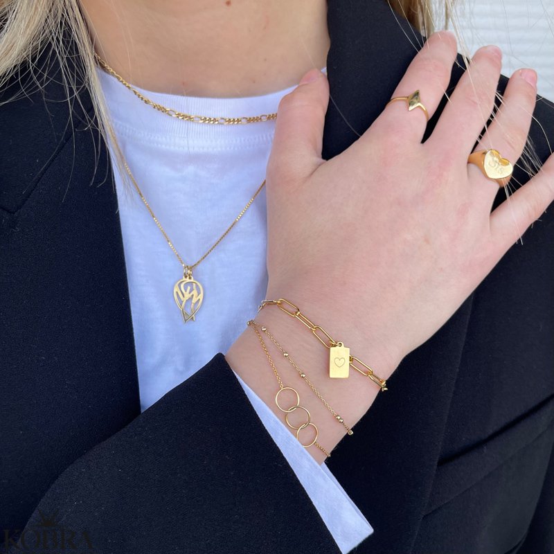 "Olympia" 14 carat gold-plated bracelet