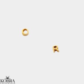 Chloe 18 carat plated gold silver letter pendant