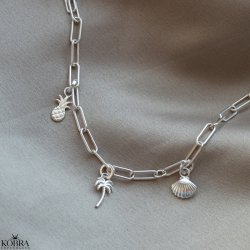 "California" slv halskde med dine charms