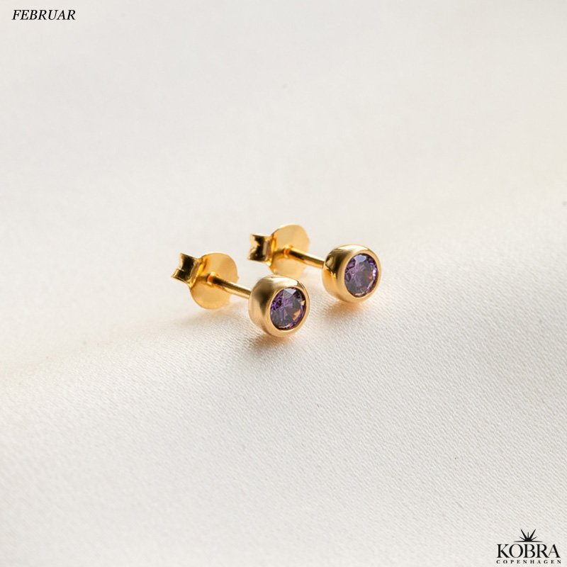 Birthstone reringe i guld - find din mned