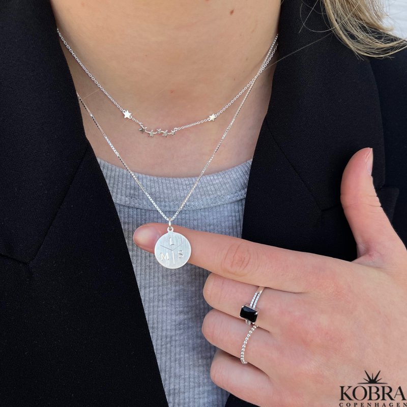 "Vanity" slvring med sort zirkonia sten