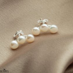 "Sonia" perlereringe i slv