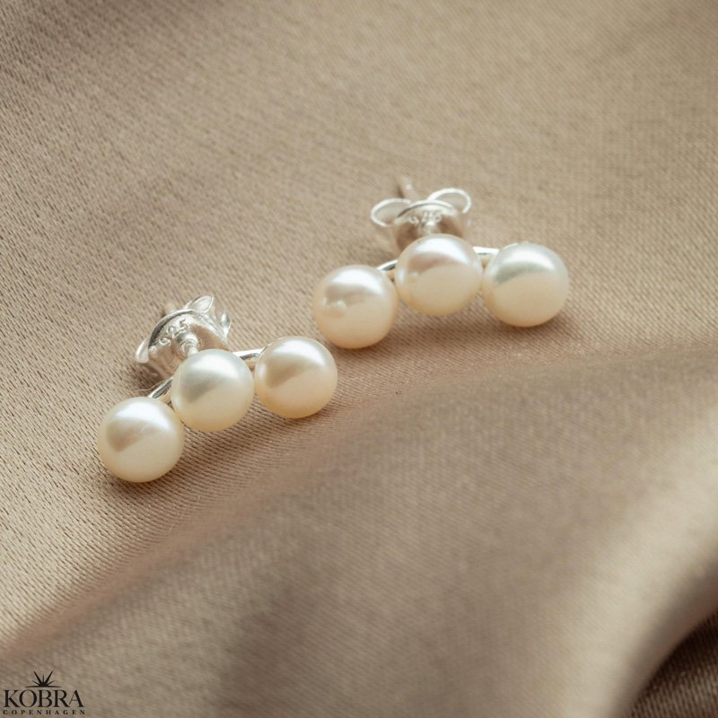 "Sonia" perlereringe i slv