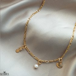 "California" gold necklace with your charms
