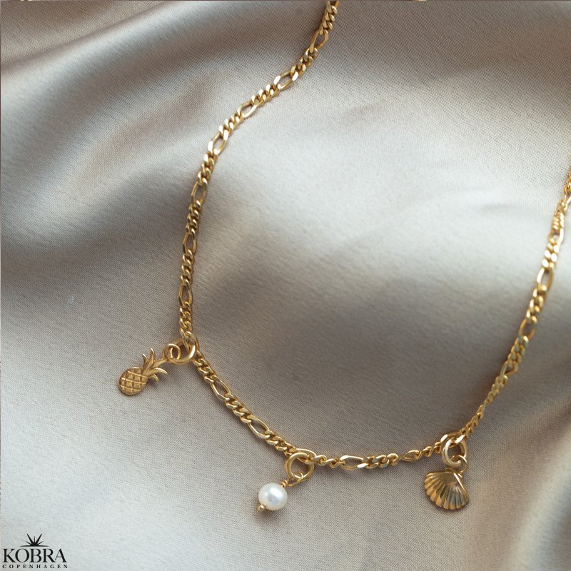 "California" gold necklace with your charms