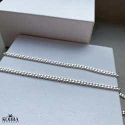 "Clinton" 3mm panzer halskde i sterling slv til herre