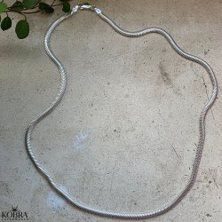 "Reece" 4 mm slange halskæde i sterling sølv