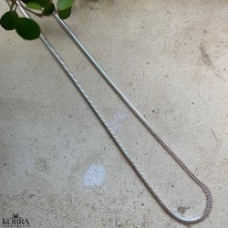 "Reece" 4 mm slange halskæde i sterling sølv