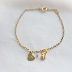 "Poise" Birthstone i s�lv eller forgyldt
