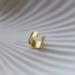 "Aya" earcuff i 18k gullbelagt s�lv