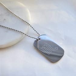 "Benson" dogtag i st�l med gravering