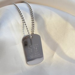 "Benson" dogtag i st�l med gravering