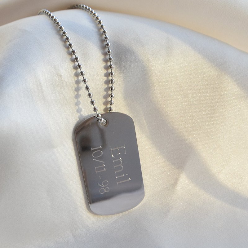 "Benson" dogtag i st�l med gravering