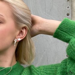 "Cardea" sterling slv blad reringe