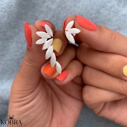 "Cardea" sterling slv blad reringe