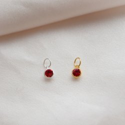 "Color Pop Charm" sterling Silver or 18k Gold Plated