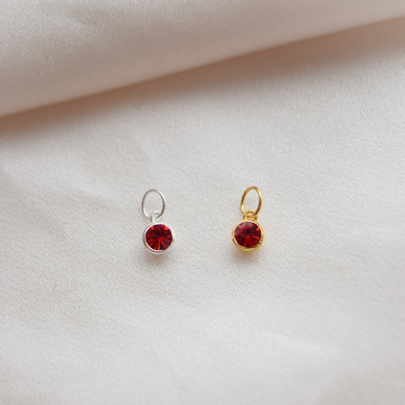 "Color Pop Charm" sterling Silver or 18k Gold Plated