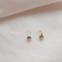 "Color Pop Charm" sterling Silver or 18k Gold Plated