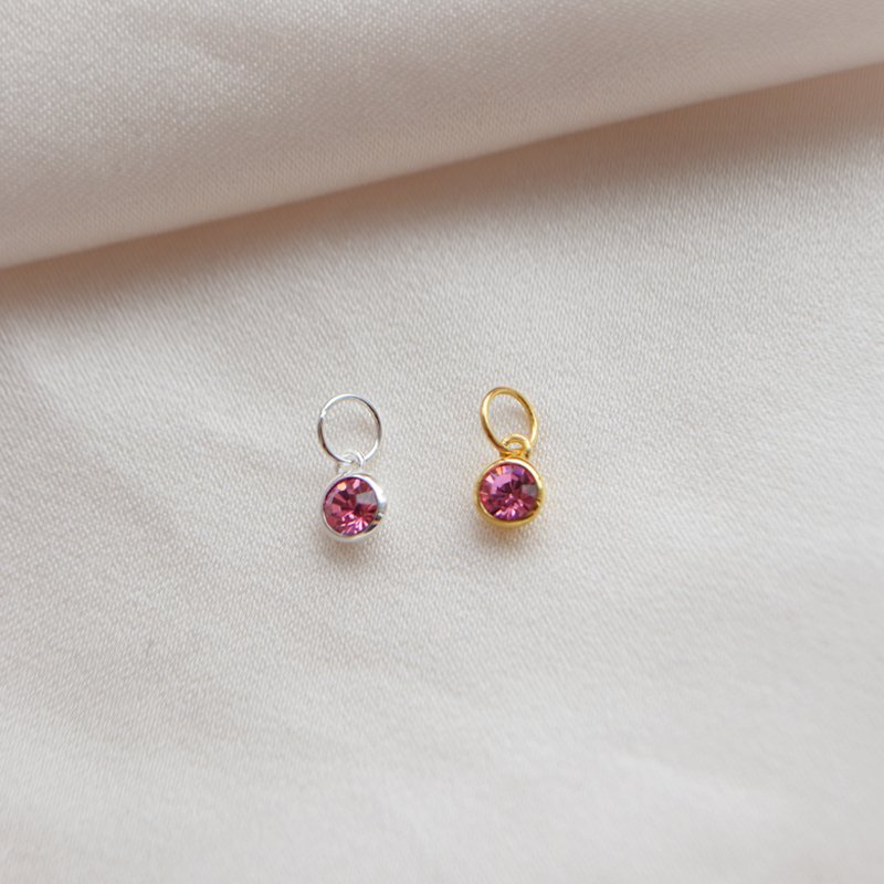 "Color Pop Charm" sterling Silver or 18k Gold Plated