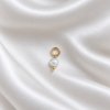 Ferskvandsperle - l�s charm, forgyldt 6 mm