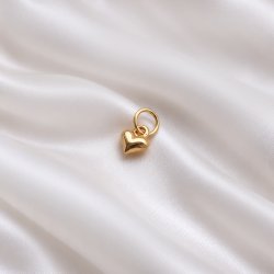 Charm - litet guldhj�rta som h�nge