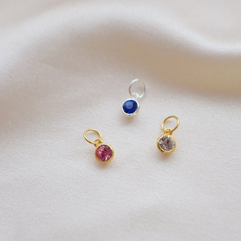 "Color Pop Charm" sterling Silver or 18k Gold Plated