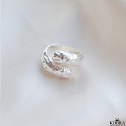 "Belli" chunky hammerslet slvring