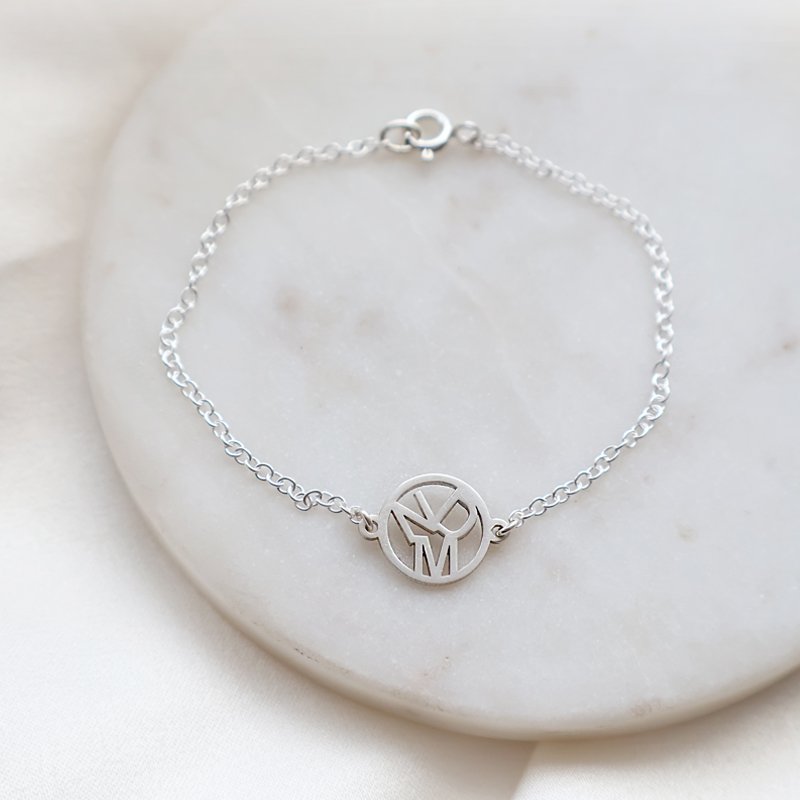 "Close to you" handmade silver bracelet 