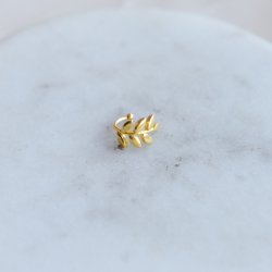"Bloom" gold-plated ear cuff