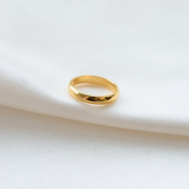 "Simple" enkel guld ring