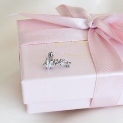 "Astra" piercing med stjerner (1 stk.)