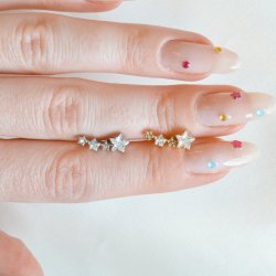 "Astra" piercing med stjerner (1 stk.)