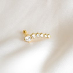 "Harlow" piercing med zirkonia bue