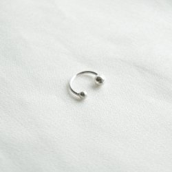 "Jay" silver ear cuff with ball details