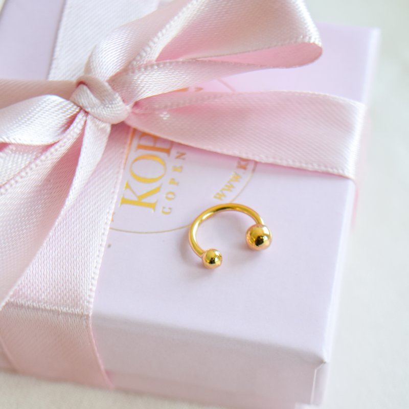 "Jay" gold-plated ear cuff 