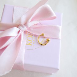 "Jay" gold-plated ear cuff 