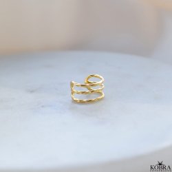  "Harris" 18k forgyldt earcuff   minimalistisk design