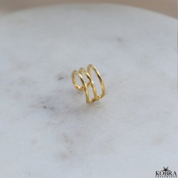  "Harris" 18k forgyldt earcuff   minimalistisk design