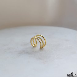  "Harris" 18k forgyldt earcuff   minimalistisk design