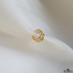  "Harris" 18k forgyldt earcuff   minimalistisk design