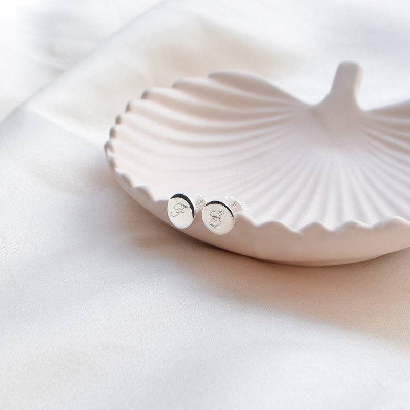 "Eternity" Sm� s�lv �restikker med plade