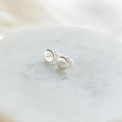 "Eternity" Sm� s�lv �restikker med plade