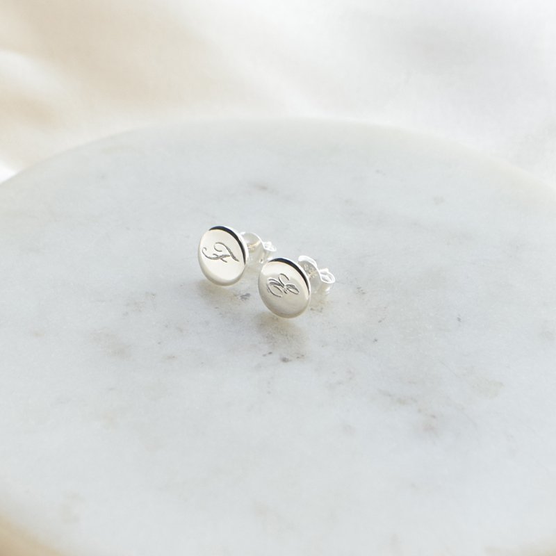 "Eternity" Sm� s�lv �restikker med plade