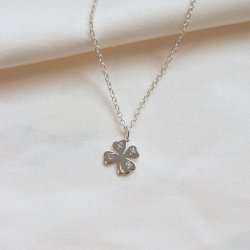 "Felicity" firkl�ver halskjede i s�lv med personlig gravering