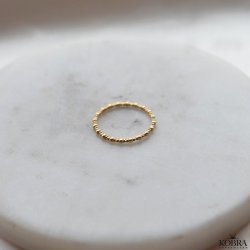 "Fie" ring in 18k gold-plated