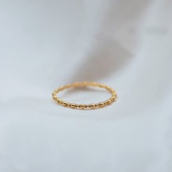 "Fie" ring in 18k gold-plated