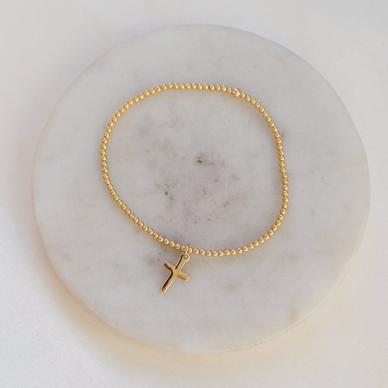 "Free" klassisk 18 karat gullbelagt kryssarmb�nd