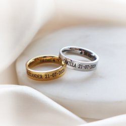 "Jules" Wide Gold-Plated Ring