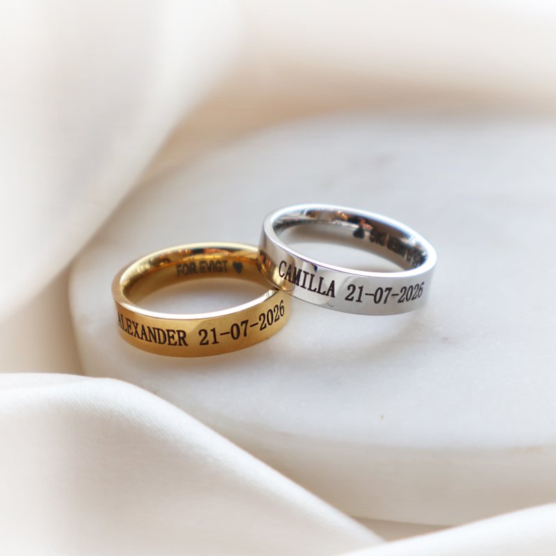  "Gamma" simple semi-wide goldring